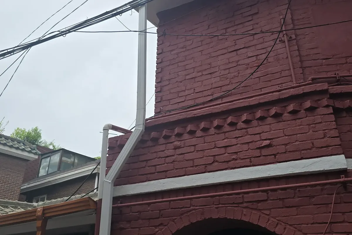 우수관 교체 시공 전 노후 파손 상태